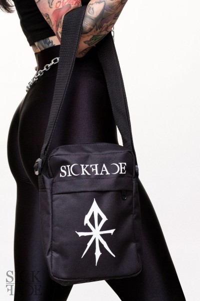 Detail on Rune messenger bag.